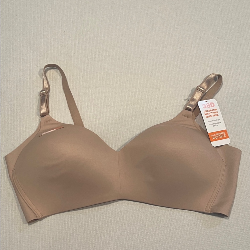 Warner's Seamless Beige Bra